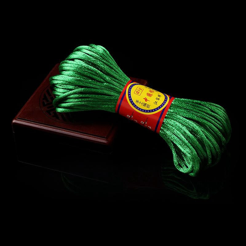 #002 - Line 6/7 (2/1.5mm) Chinese Knot Cord, Braided Pendant Red Rope Bracelet, Korean Thread, Handmade Diy Handmade Accessories, Material Jade Thread 20M