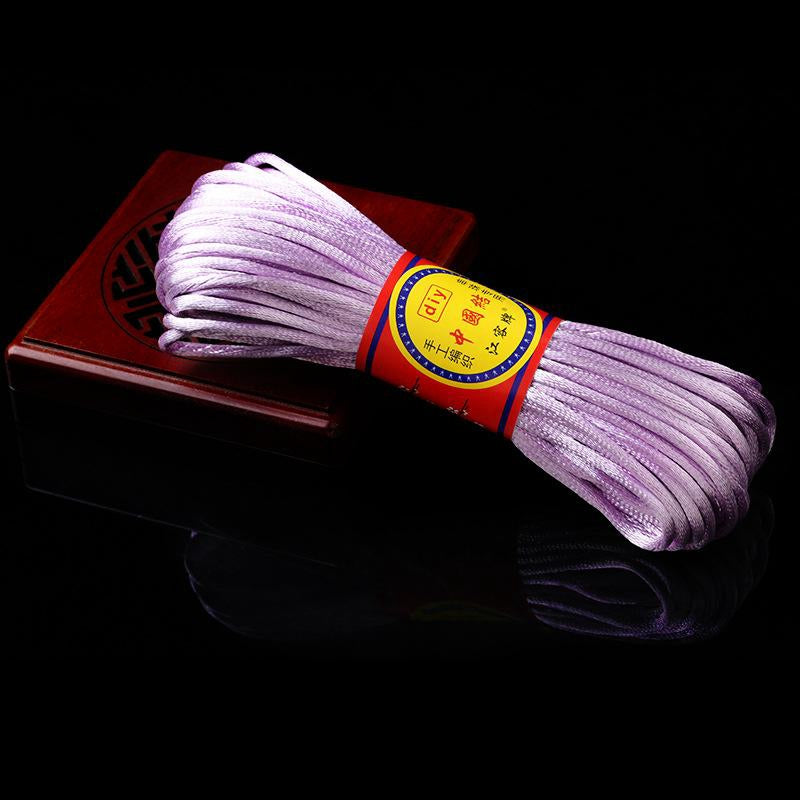 #002 - Line 6/7 (2/1.5mm) Chinese Knot Cord, Braided Pendant Red Rope Bracelet, Korean Thread, Handmade Diy Handmade Accessories, Material Jade Thread 20M