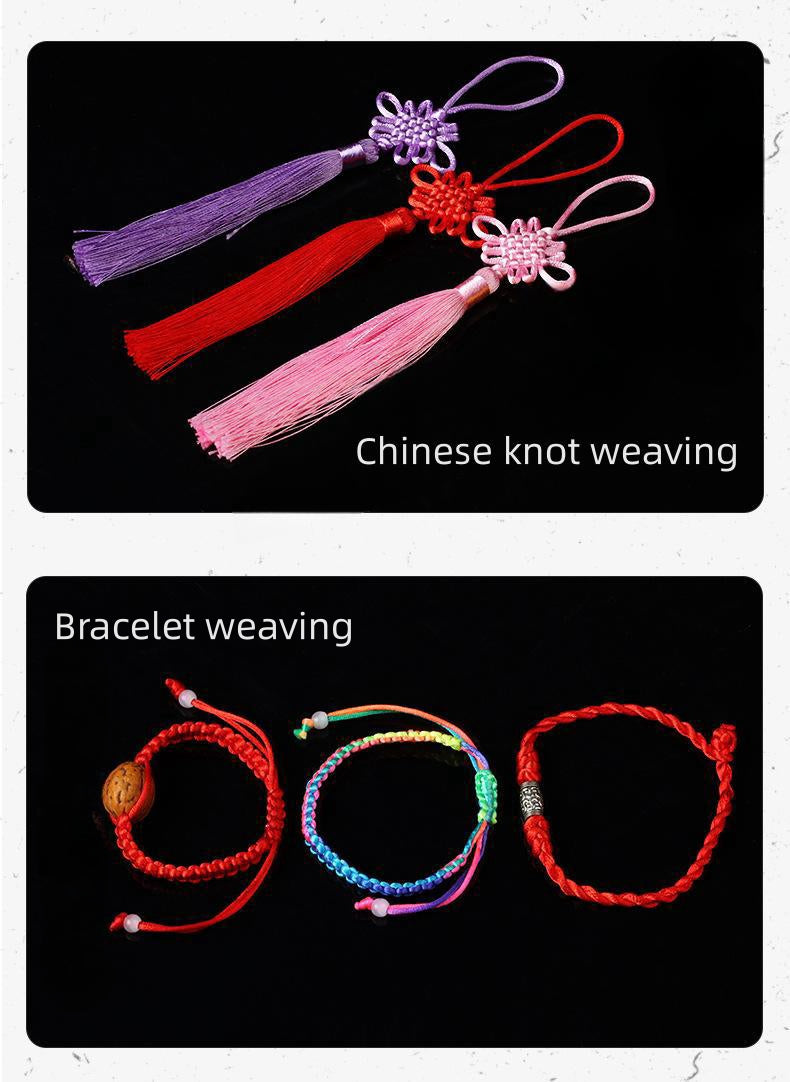 #002 - Line 6/7 (2/1.5mm) Chinese Knot Cord, Braided Pendant Red Rope Bracelet, Korean Thread, Handmade Diy Handmade Accessories, Material Jade Thread 20M