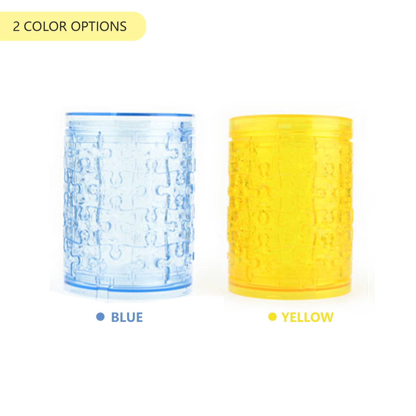 3D Crystal Puzzle Pen Container, Crystal Puzzle Brainteasers for Puzzlers Ages 16 and Up, 51PCS