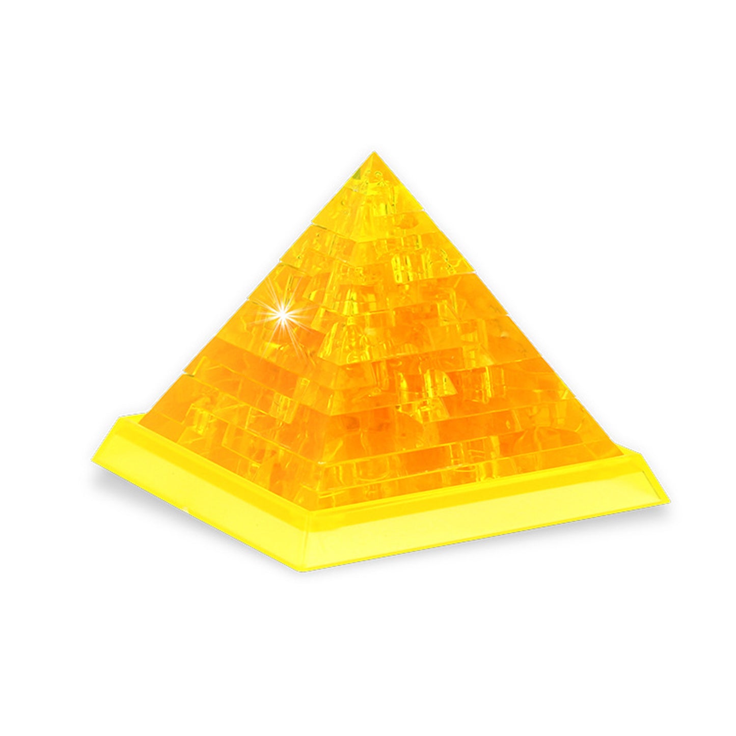 3D Crystal Puzzle Pyramid, Crystal Puzzle Brainteasers for Puzzlers Ages 16 and Up, 38PCS
