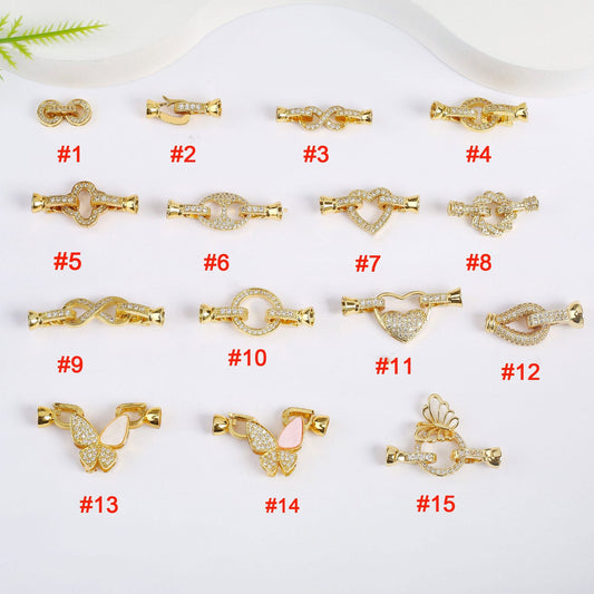 New Collection – 18K Gold & White Gold Plated Clasps