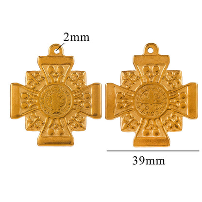 Stainless Steel Cross Queen Pharaoh Pendant - Unique Designed Statement Jewelry Charm for Necklaces