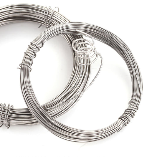 10 Meters Solid Stainless Steel Wire - Thin Beading Wire for DIY