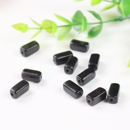 10PCS 6.5x13mm Black SandalWood Beads, DIY Bracelet Prayer Beads, Buddhist Mala Jewelry Making Supplies