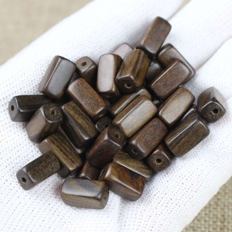 6.5x13mm Sapele Wood Beads, Rectangular DIY Bracelet Beads, Jewelry Making Supplies