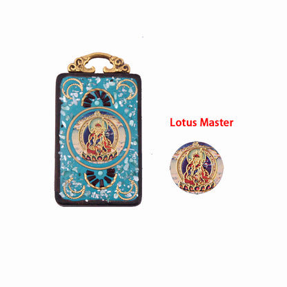 Green Tara Buddha Pendant - Nepalese Tibetan-Style Pure Copper Peace Amulet - Ethnic Buddhist Necklace Locket