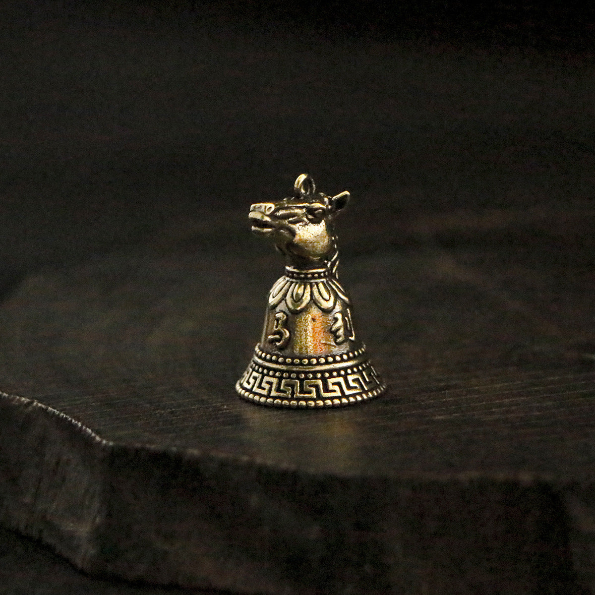 Vintage Brass Chinese Zodiac Animal Head Bell Charms - 12 Beast Head Bell Pendants for Jewelry & Gifts