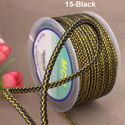 3mm Braided Dragon Pattern Cord | Gold Thread & Cored Styles for Jewelry Making