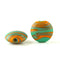 Vintage Glass Flat Beads 4
