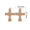 Stainless Steel Cross Pendant-1749 Pink