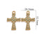 Stainless Steel Cross Pendant-1749 green