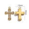 Stainless Steel Cross Pendant-1748 white