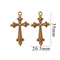 Stainless Steel Cross Pendant-1729 purple