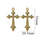 Stainless Steel Cross Pendant-1729 green