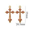 Stainless Steel Cross Pendant-1729 pink