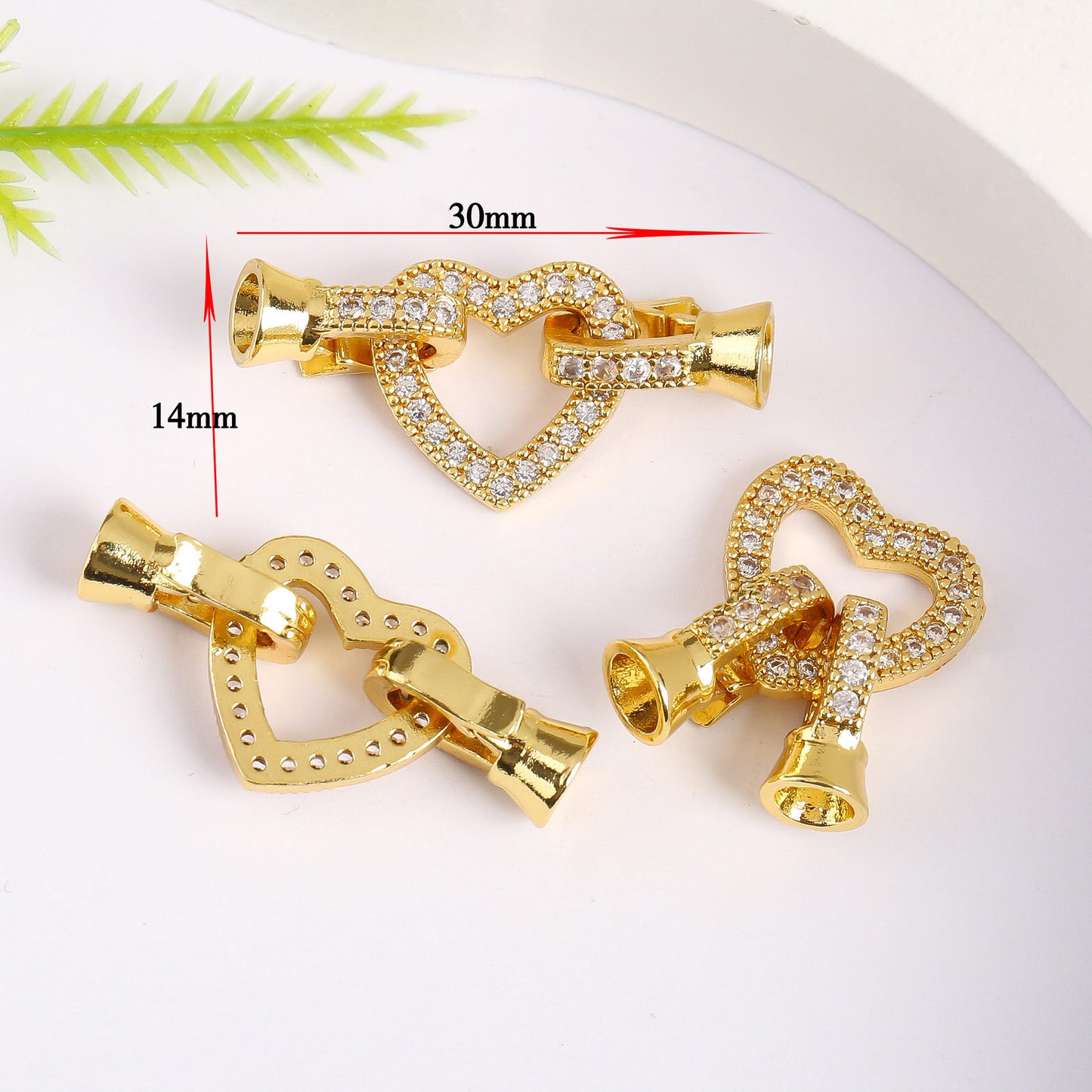 18K Gold Plated Necklace End Clasp, Tarnish Resistant Closure Connector, DIY Jewelry Findings for Necklace or Bracelet Making