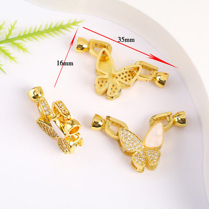 18K Gold Plated Necklace End Clasp, Tarnish Resistant Closure Connector, DIY Jewelry Findings for Necklace or Bracelet Making