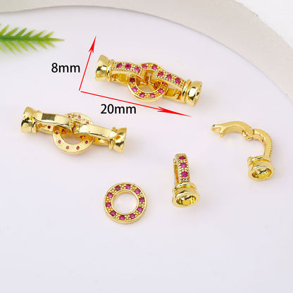 18K Gold Plated Necklace End Clasp, Tarnish Resistant Closure Connector, DIY Jewelry Findings for Necklace or Bracelet Making