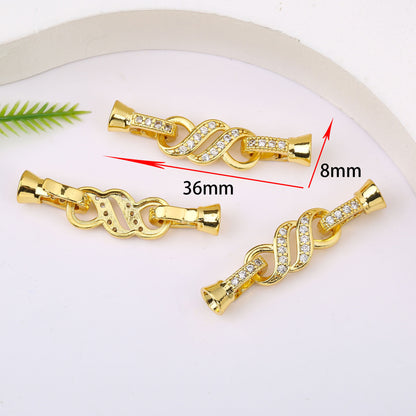 18K Gold Plated Necklace End Clasp, Tarnish Resistant Closure Connector, DIY Jewelry Findings for Necklace or Bracelet Making