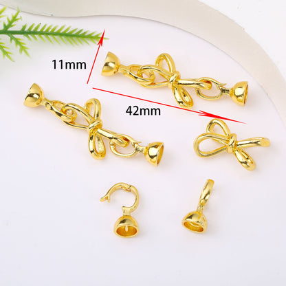 18K Gold Plated Necklace End Clasp, Tarnish Resistant Closure Connector, DIY Jewelry Findings for Necklace or Bracelet Making
