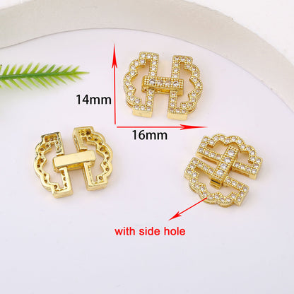 18K Gold Plated Necklace End Clasp, Tarnish Resistant Closure Connector, DIY Jewelry Findings for Necklace or Bracelet Making