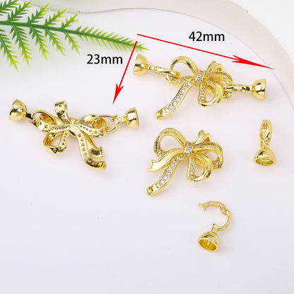 18K Gold Plated Necklace End Clasp, Tarnish Resistant Closure Connector, DIY Jewelry Findings for Necklace or Bracelet Making