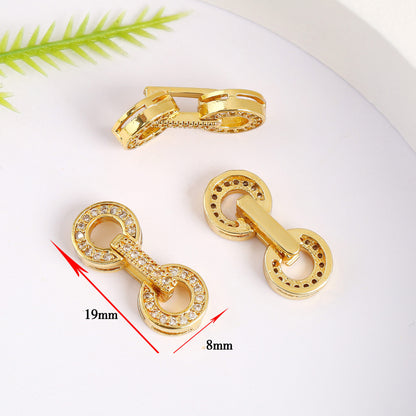 18K Gold Plated Necklace End Clasp, Tarnish Resistant Closure Connector, DIY Jewelry Findings for Necklace or Bracelet Making