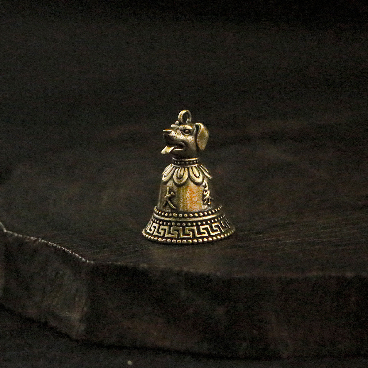 Vintage Brass Chinese Zodiac Animal Head Bell Charms - 12 Beast Head Bell Pendants for Jewelry & Gifts