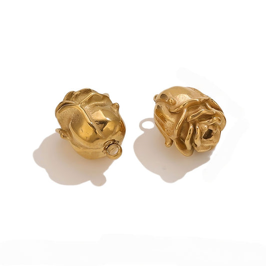 Stainless Steel Rose Flower Pendants, DIY Jewelry Charms for Necklaces & Earrings, Handcraft Accessories for Jewelry Making