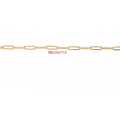 2 Meters Stainless Steel Paperclip Chain for Jewelry DIY