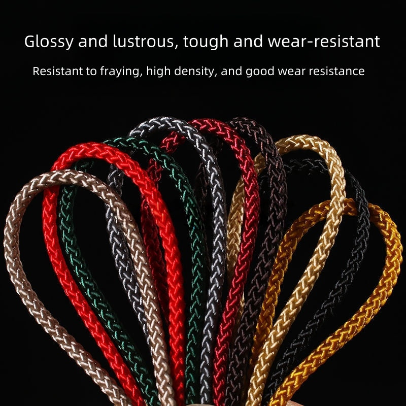 1mm, 1.5mmm, 2mm Non-elastic, Wear-resistant Mambo Cord – Handmade Beading, Bracelet, Jade & Bead String for DIY Jewelry, Jewelry Supply