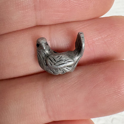 10PCS Vintage Bird Spacer Beads, Retro Small Bird Charm for Jewelry Making