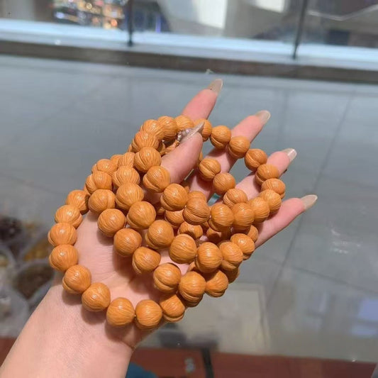 Monkey Head Walnut Peach & Heart Bracelet | Cute Themed Handmade Bracelet, Adorable Jewelry for Daily Wear & Gifting