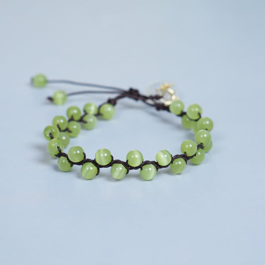 Handmade Beaded Grape Bracelet, DIY Woven Fruit Jewelry, Cute Boho Bracelet for Women, Gift for Her