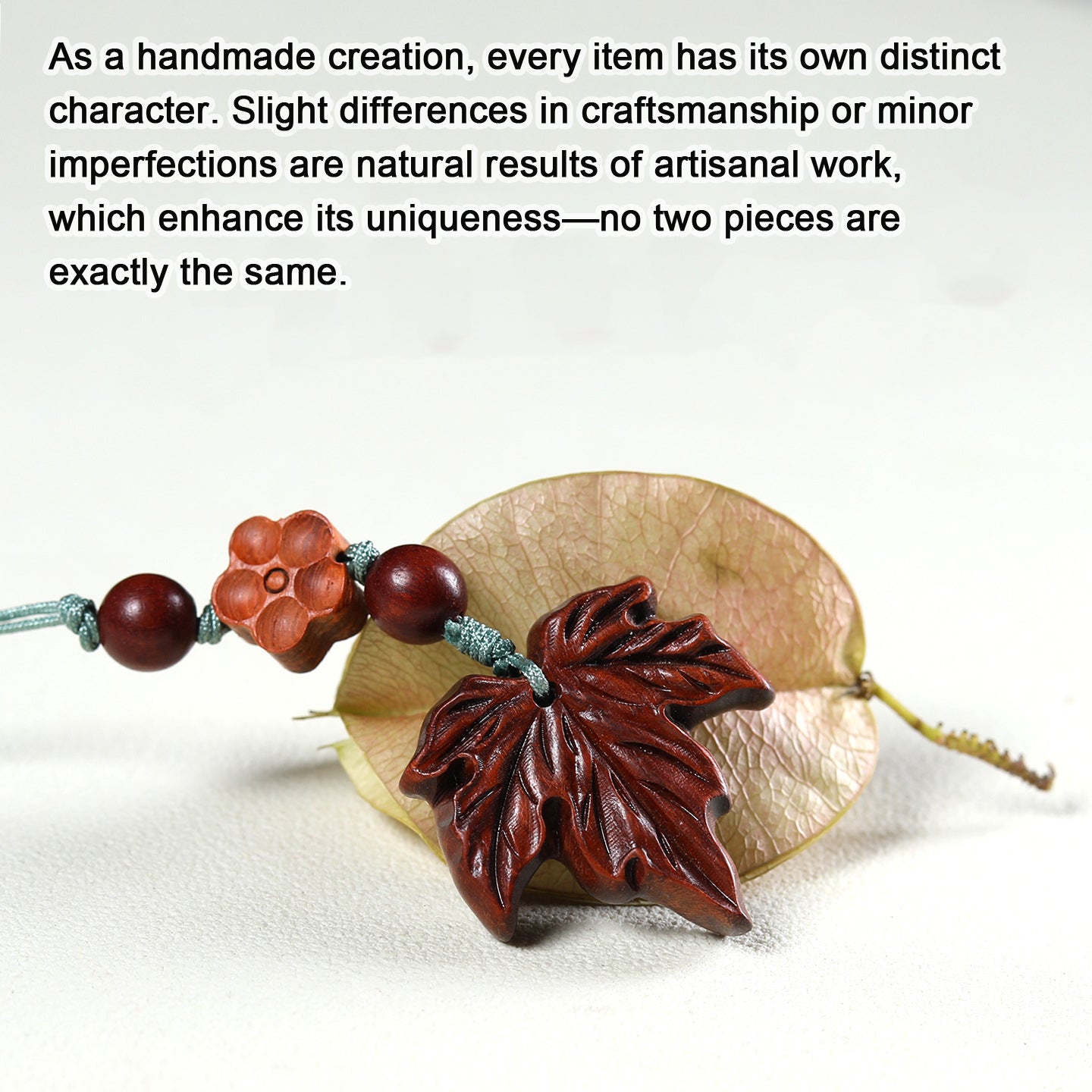 Handmade Rosewood Maple Leaf Keychain, Wooden Phone Strap Charm, Car Key Ring & Bag Pendant, Natural Wood Craft Gift for Men and Women