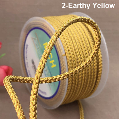 3mm Braided Dragon Pattern Cord | Gold Thread & Cored Styles for Jewelry Making