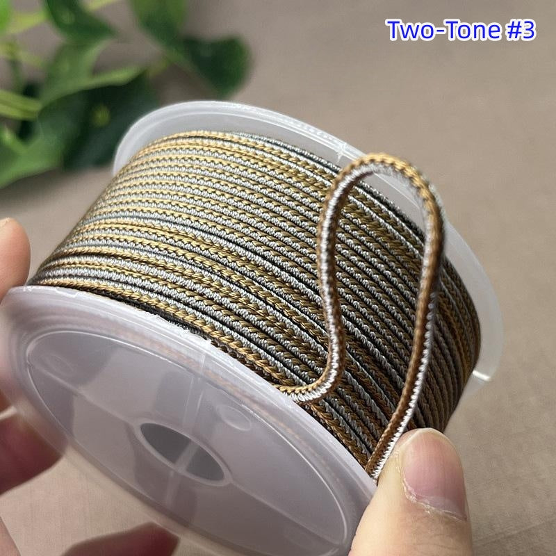 2.5mm Lucky Knot Braided Cord for Jade Pendant, Adjustable Necklace/Bracelet String, Single or Dual Color, DIY Jewelry Supplies