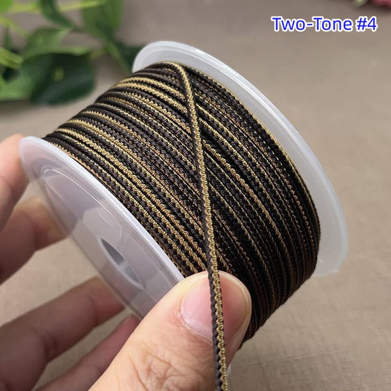 2.5mm Lucky Knot Braided Cord for Jade Pendant, Adjustable Necklace/Bracelet String, Single or Dual Color, DIY Jewelry Supplies