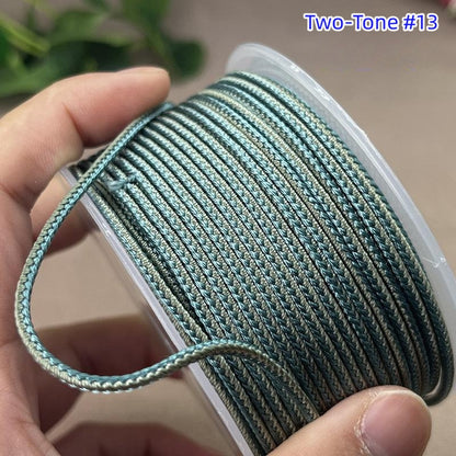 2.5mm Lucky Knot Braided Cord for Jade Pendant, Adjustable Necklace/Bracelet String, Single or Dual Color, DIY Jewelry Supplies