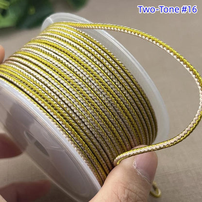 2.5mm Lucky Knot Braided Cord for Jade Pendant, Adjustable Necklace/Bracelet String, Single or Dual Color, DIY Jewelry Supplies
