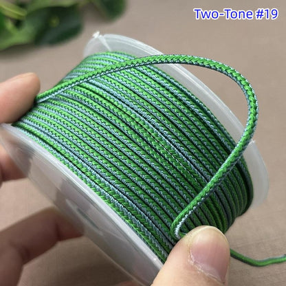 2.5mm Lucky Knot Braided Cord for Jade Pendant, Adjustable Necklace/Bracelet String, Single or Dual Color, DIY Jewelry Supplies