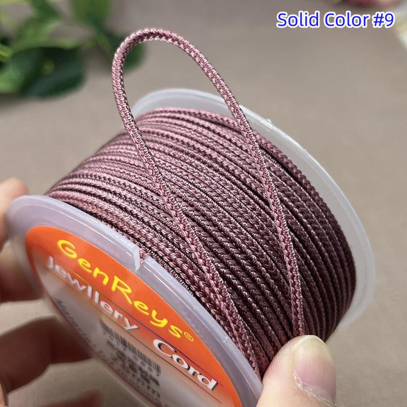 2.5mm Lucky Knot Braided Cord for Jade Pendant, Adjustable Necklace/Bracelet String, Single or Dual Color, DIY Jewelry Supplies