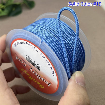 2.5mm Lucky Knot Braided Cord for Jade Pendant, Adjustable Necklace/Bracelet String, Single or Dual Color, DIY Jewelry Supplies
