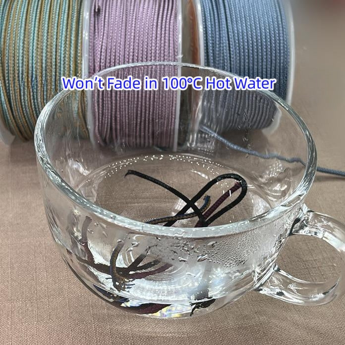 2.5mm Lucky Knot Braided Cord for Jade Pendant, Adjustable Necklace/Bracelet String, Single or Dual Color, DIY Jewelry Supplies