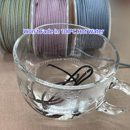 2.5mm Lucky Knot Braided Cord for Jade Pendant, Adjustable Necklace/Bracelet String, Single or Dual Color, DIY Jewelry Supplies