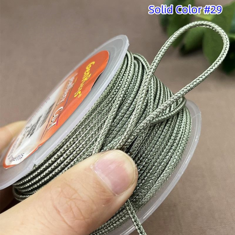 2.5mm Lucky Knot Braided Cord for Jade Pendant, Adjustable Necklace/Bracelet String, Single or Dual Color, DIY Jewelry Supplies