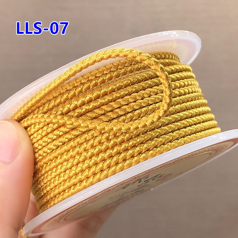 2.5mm Gold & Silver Dragon Pattern Red Cord | New Year Luck Bracelet/Necklace DIY Braiding String | Pendant Hanging Rope