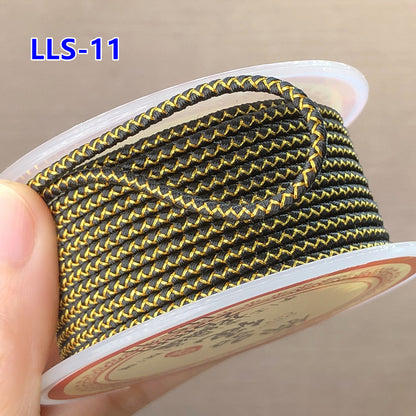 2.5mm Gold & Silver Dragon Pattern Red Cord | New Year Luck Bracelet/Necklace DIY Braiding String | Pendant Hanging Rope