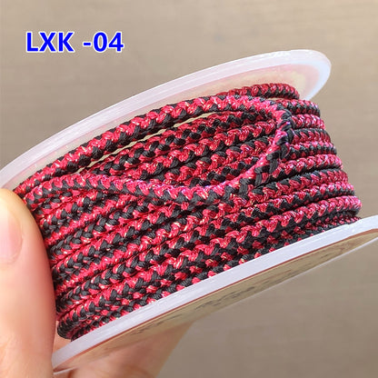 2.5mm Gold & Silver Dragon Pattern Red Cord | New Year Luck Bracelet/Necklace DIY Braiding String | Pendant Hanging Rope